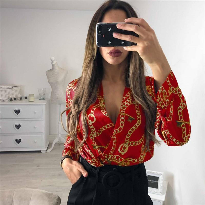 Women’s Long Sleeve Bodysuit in Red, Black, and Beige – Sizes S to XL