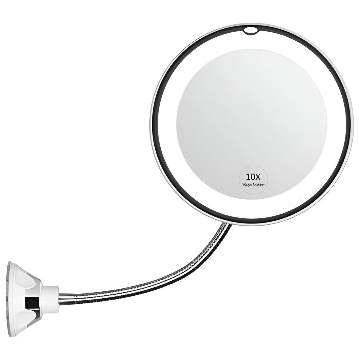10x Detail Enhancer Mirror with LED Glow and Adjustable Mount