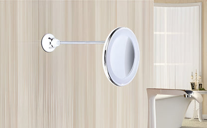 10x Detail Enhancer Mirror with LED Glow and Adjustable Mount