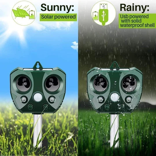 Eco-Friendly Solar Animal Deterrent for Your Garden