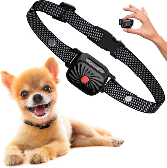 Adjustable Anti-Bark Collar for Small Dogs with Gentle Vibration