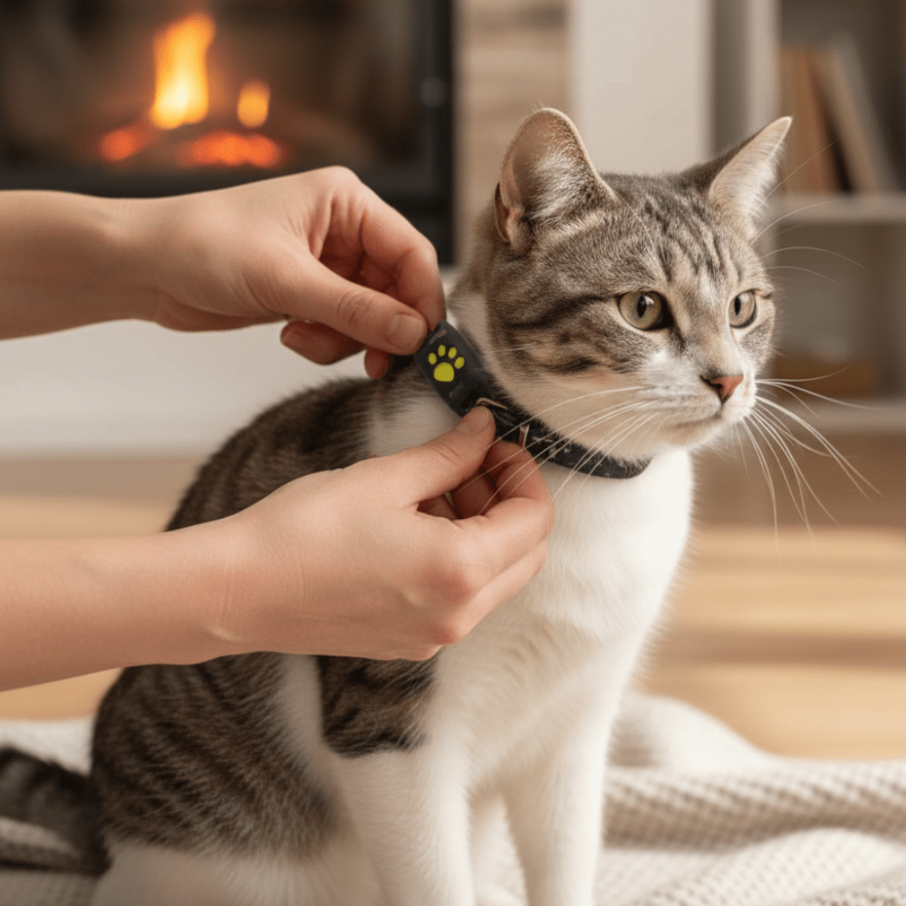 GPS Tracking Collar for Cats – Real-Time Location Updates, Compact Design