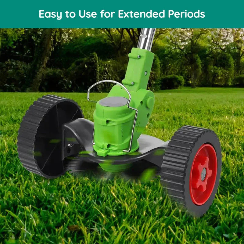 24V Cordless Grass Cutter with Telescopic Handle and Three Blades