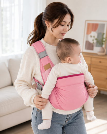 Ergonomic Baby Wrap Carrier for Newborns to Toddlers – Hands-Free Sling, 0-36 Months, Supports Up to 44 lbs