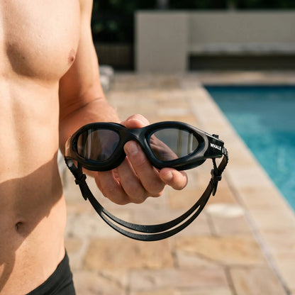 Curved Lens Polarized Swimming Goggles for Clear Vision and Comfort