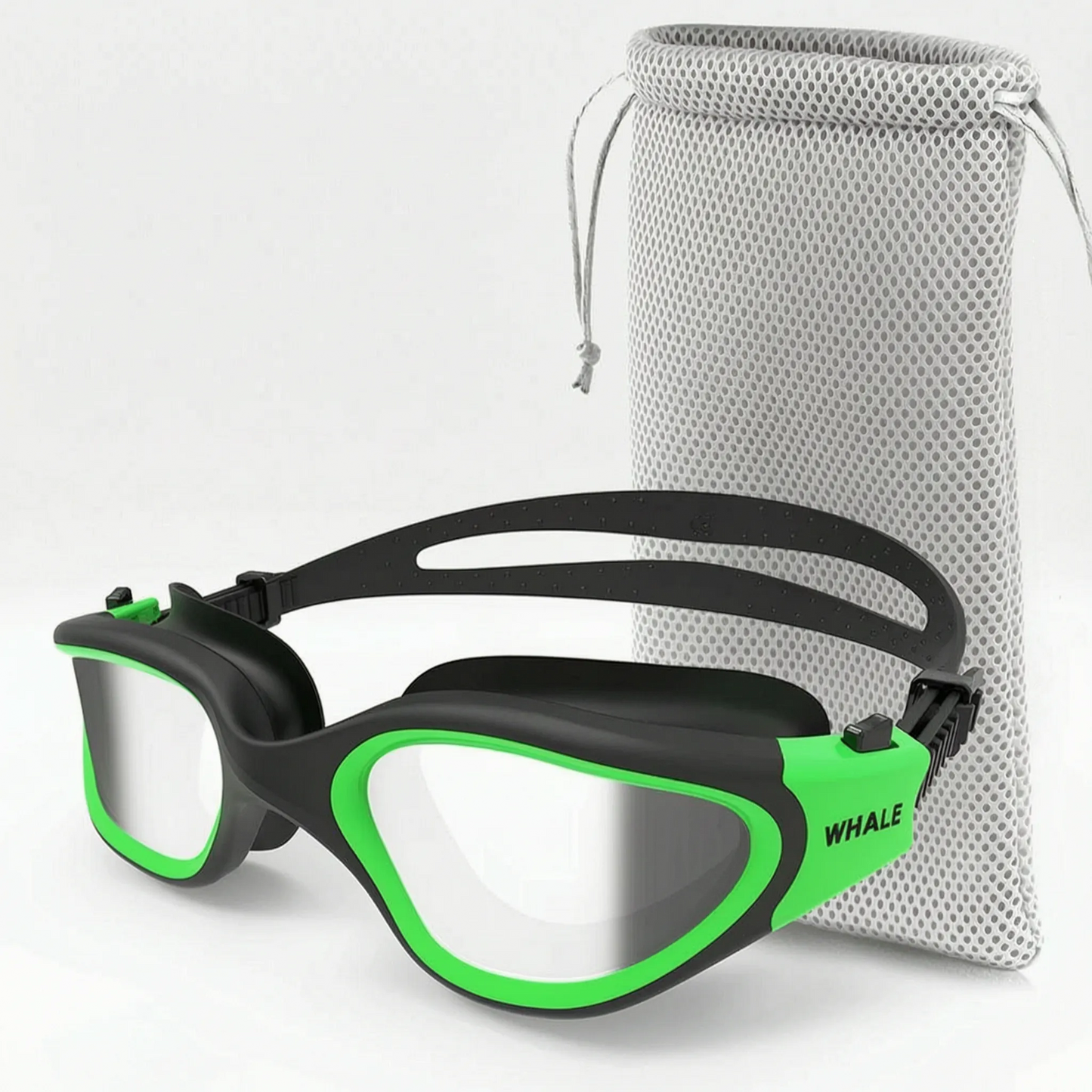 Curved Lens Polarized Swimming Goggles for Clear Vision and Comfort