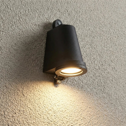 Contemporary Outdoor Wall Light with Warm Glow | Sturdy Metal Construction for Relaxing Nights