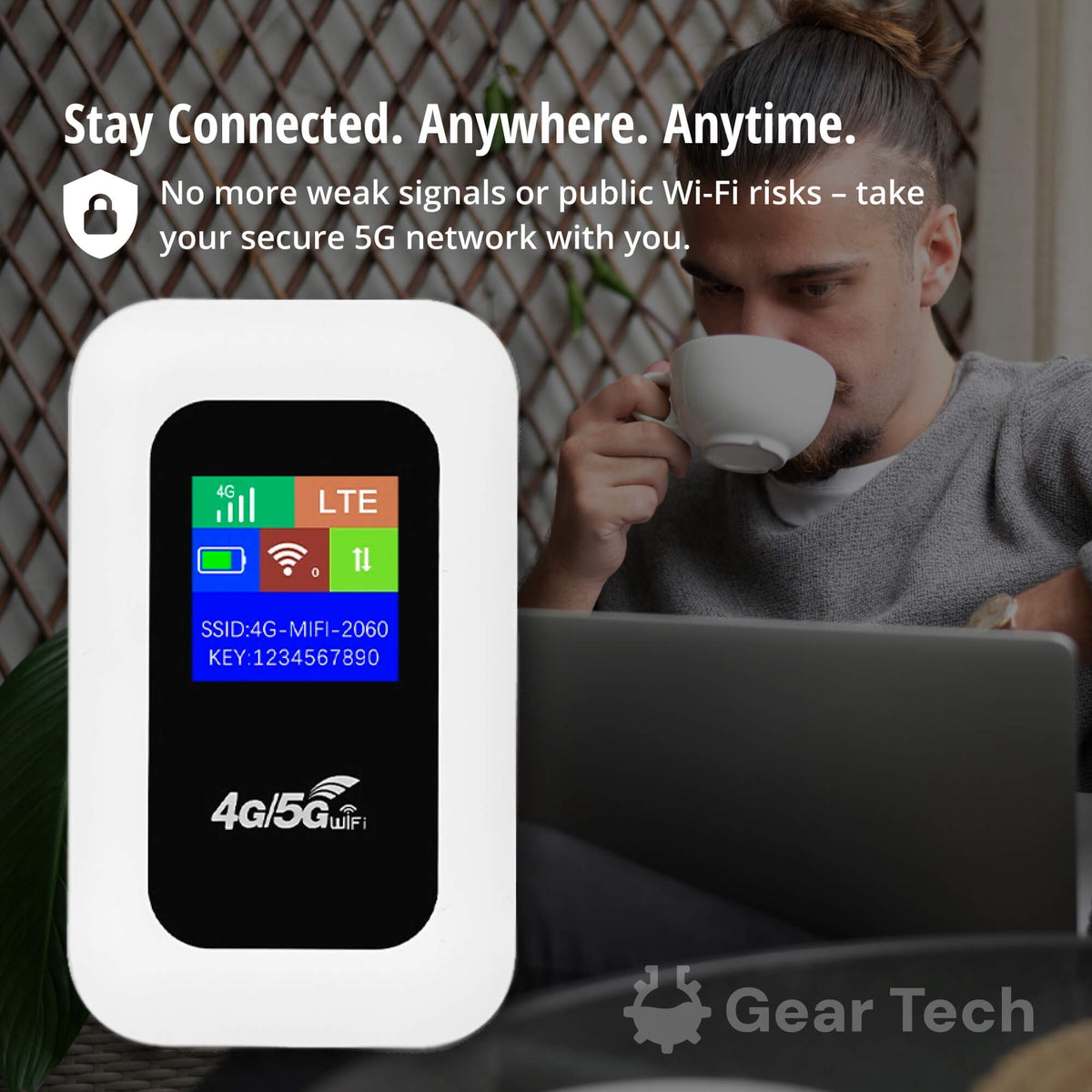 Compact 5G Wi-Fi Router for Fast Internet | Travel-Friendly Design