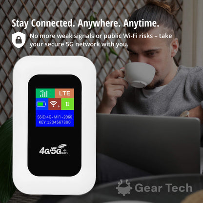 Compact 5G Wi-Fi Router for Fast Internet | Travel-Friendly Design