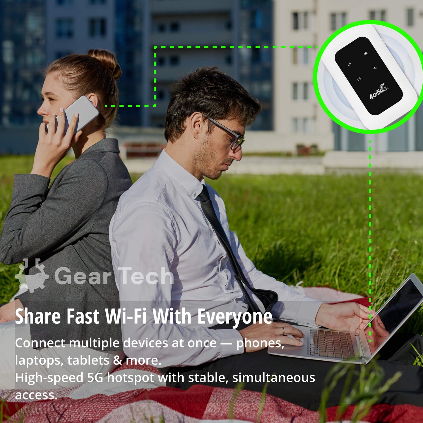 Compact 5G Wi-Fi Router for Fast Internet | Travel-Friendly Design