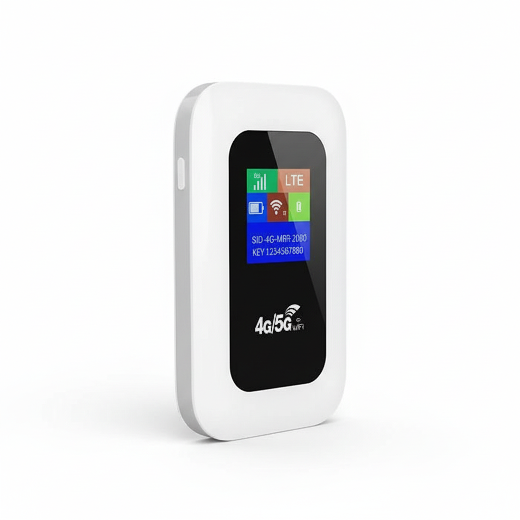 Compact 5G Wi-Fi Router for Travel and Home – Secure Connection & Long Battery