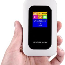 Compact 5G Wi-Fi Router for Travel and Home – Secure Connection & Long Battery