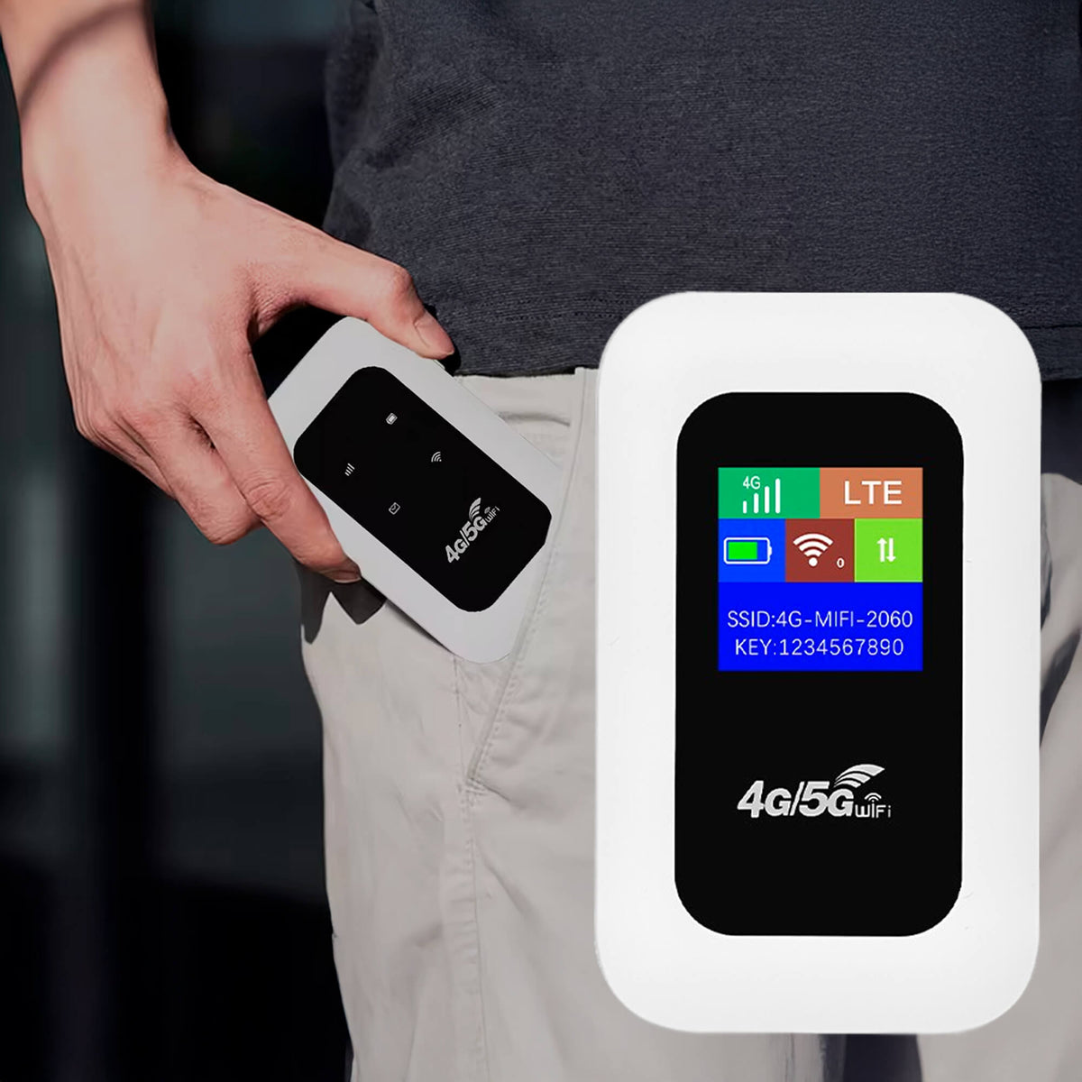 Compact 5G Wi-Fi Router for Travel and Home – Secure Connection & Long Battery