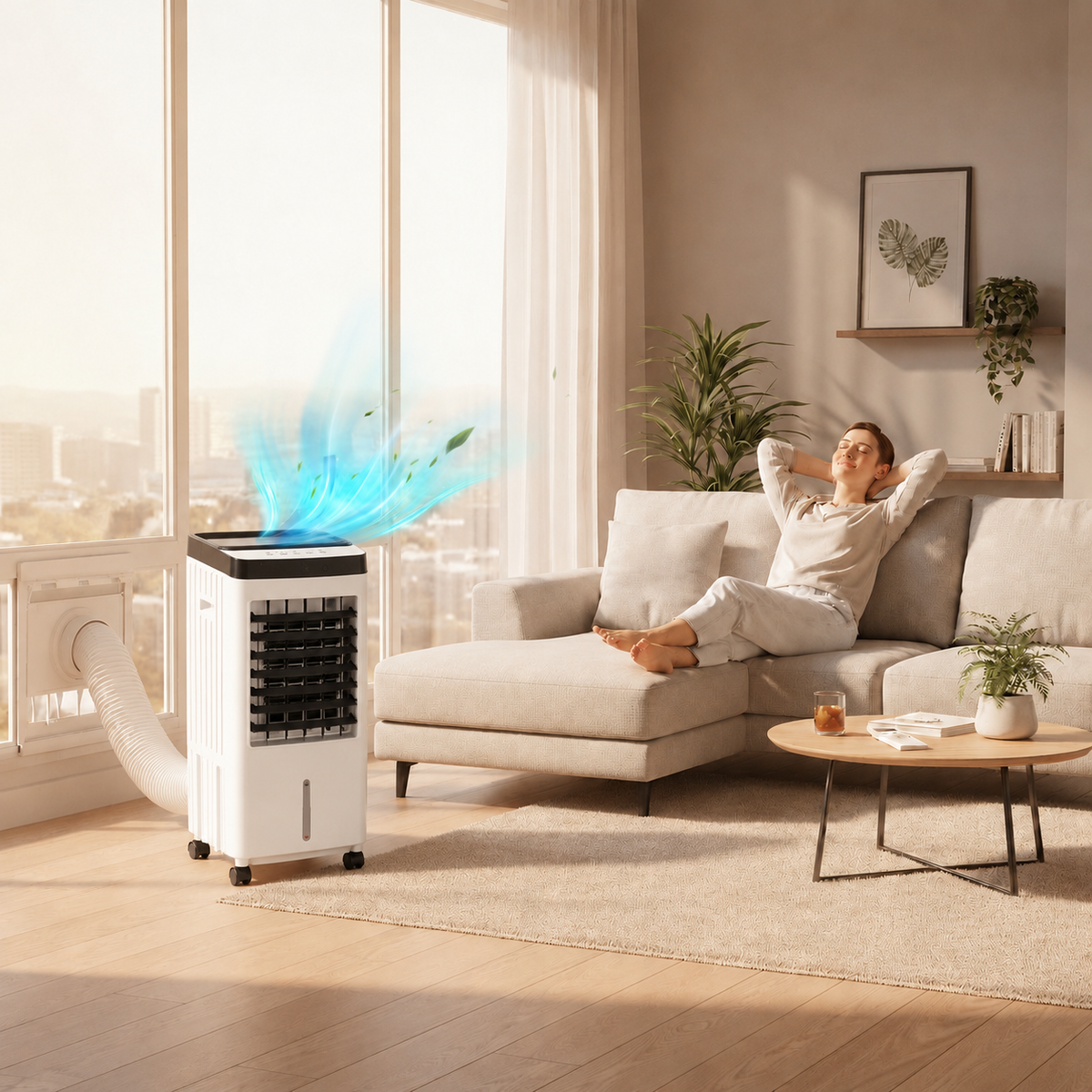 12000 BTU Portable Air Conditioner with Cooling & Fan Function