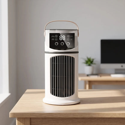 Compact Misting Fan – Portable Air Cooler for Quiet Workspaces