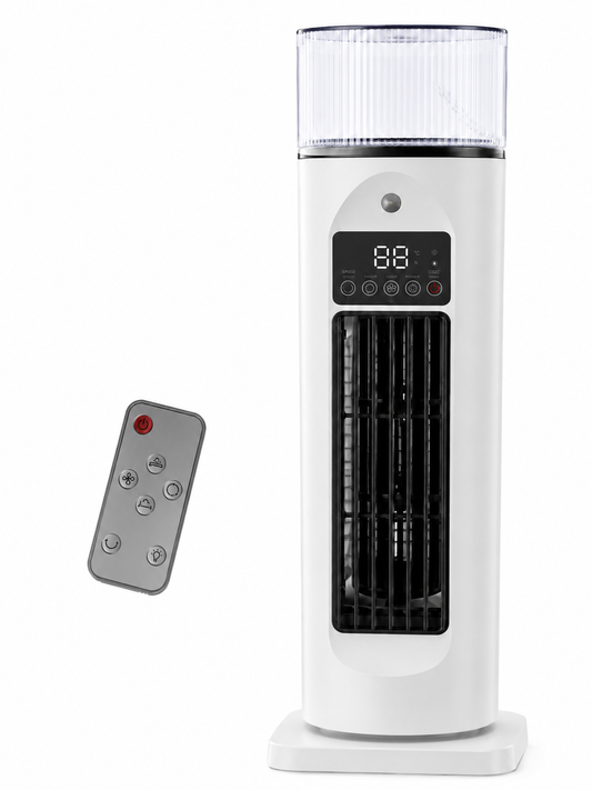 4-in-1 Evaporative Cooling Fan with Remote | Portable Room Air Cooler