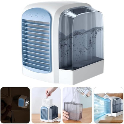 Compact Personal Evaporative Cooler Fan – Oscillating & Quiet Operation
