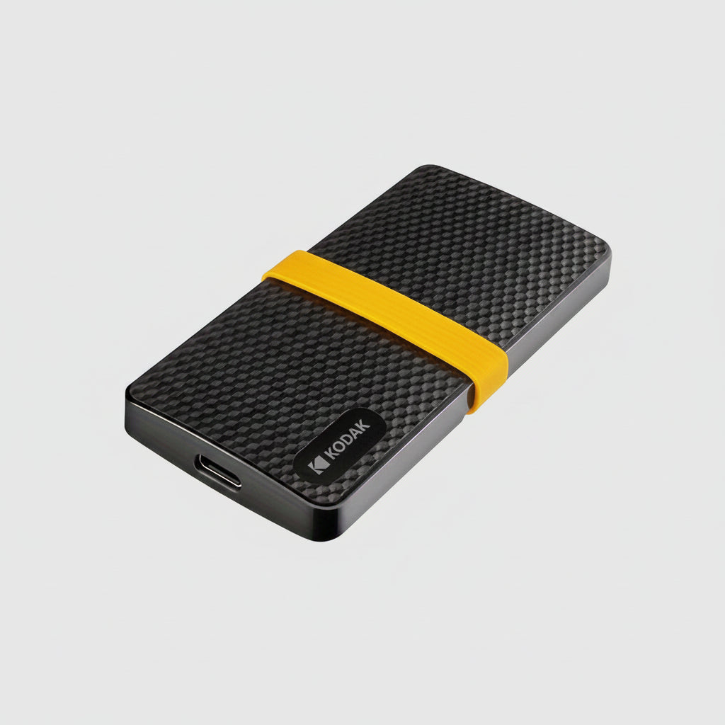 Slim SSD External Hard Drive with USB Type-C for Easy Tablet Storage