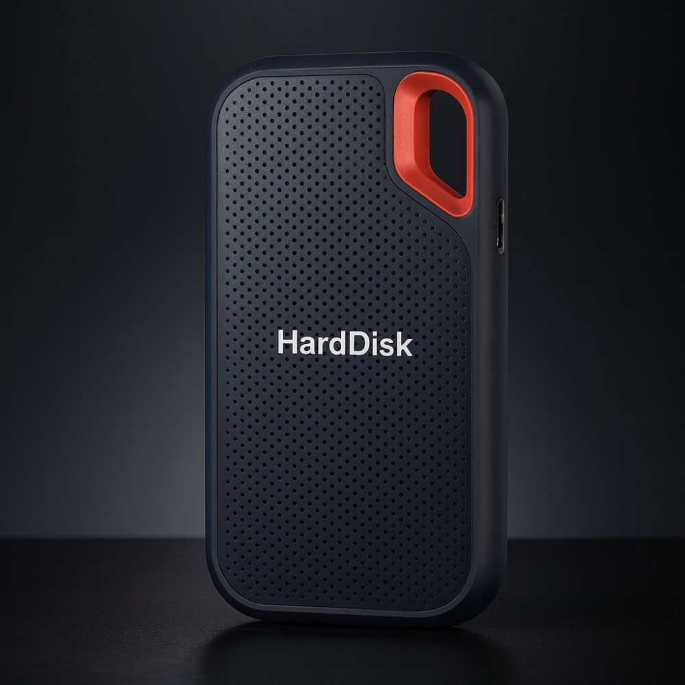 Shockproof Portable SSD – High-Speed External Storage for Secure Transfers