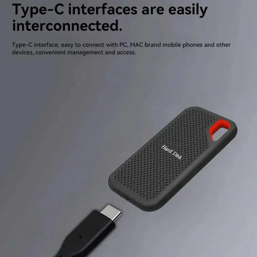 Shockproof Portable SSD – High-Speed External Storage for Secure Transfers