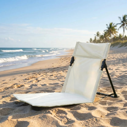 Foldable Outdoor Chair with Back Support – Portable Floor Seating