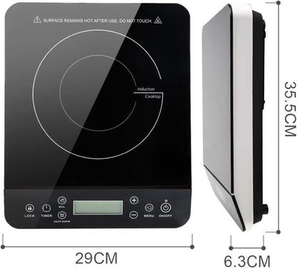 Compact Induction Cooktop for Versatile Cooking with Precise Temperature Control