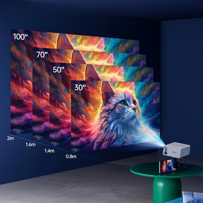 Compact Mini LED Projector – 3000 Lumen Brightness for Home & Outdoor