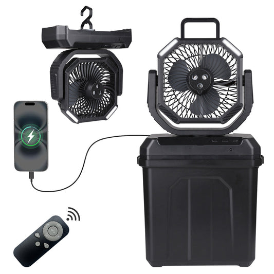 4-in-1 Outdoor Fan with 6L Water Tank – Portable Mist Cooling