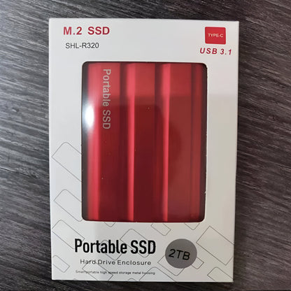 External Portable SSD with Metal Case - Quick Data Transfer for Storage
