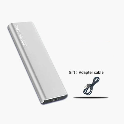 External Slim SSD Hard Drive with USB 3.2 – Portable for Quick Data Transfer