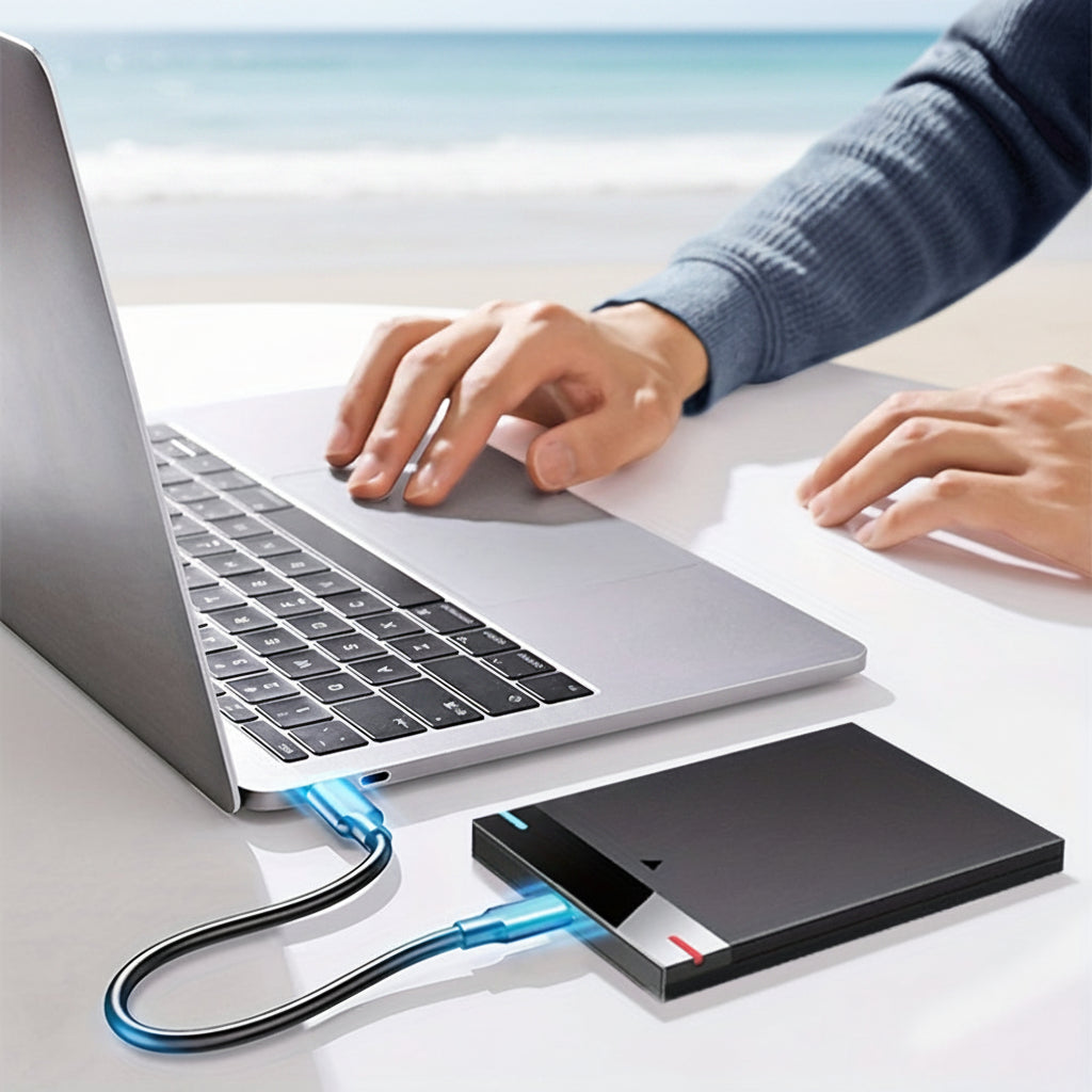 320GB Slim External Hard Drive – Portable SSD for Easy Home and Travel Backup