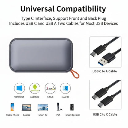 512GB External Portable SSD – Compact Hard Drive with 1050MB/s Speed