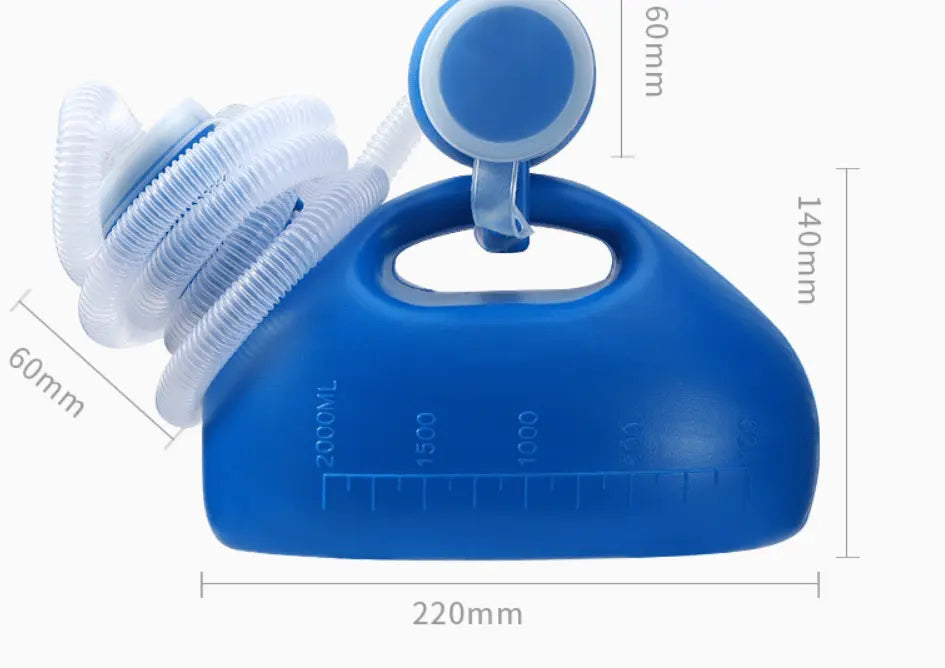 Travel Urinal for Men – 2L Capacity with Removable Hose and Leak-Proof Lid