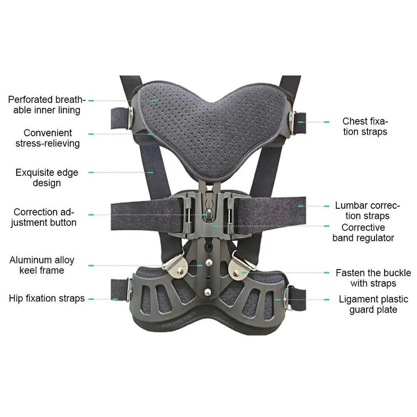 Adjustable Spinal Support for Improved Posture and Daily Comfort