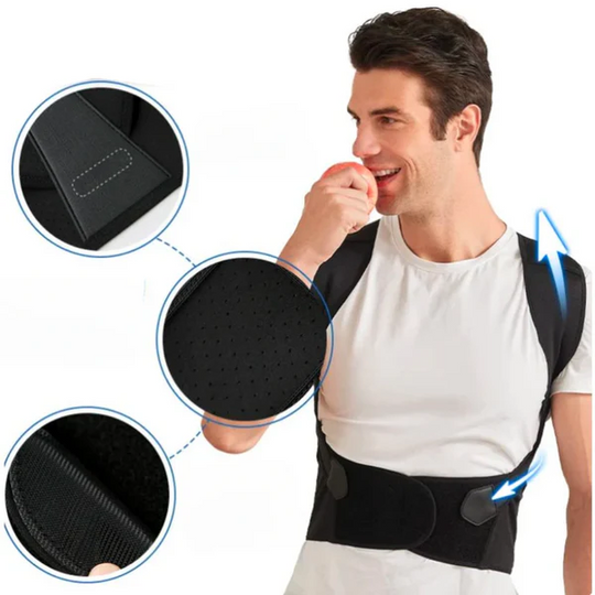 Adjustable Back Brace for Posture Correction – Comfortable Support for Pain Relief
