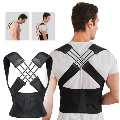 Adjustable Back Brace for Posture Correction – Comfortable Support for Pain Relief