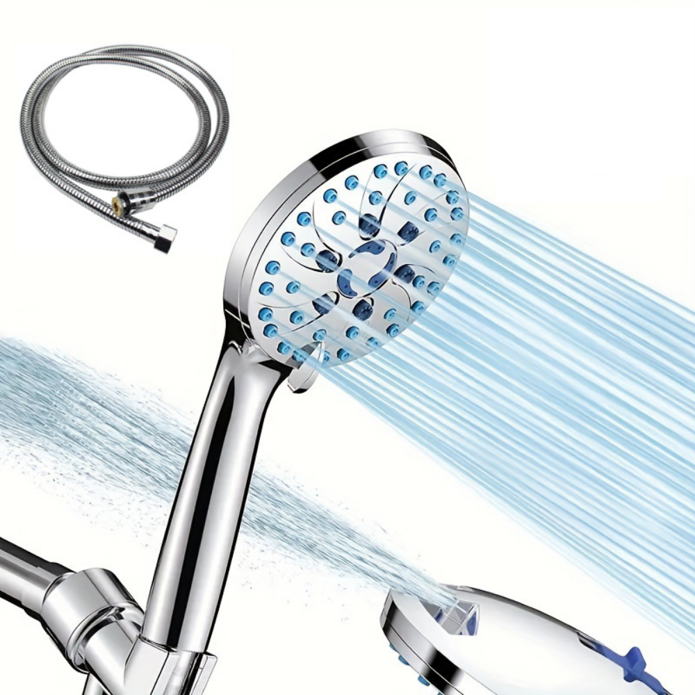 Handheld Shower Head with Adjustable Spray Modes – High Pressure for Refreshing Rinse