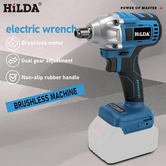 18V Cordless Impact Wrench – Brushless Motor for High Torque Automotive and DIY
