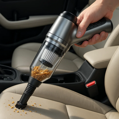 Cordless Car Vacuum with 95,000PA Suction Power | Compact for Easy Cleaning