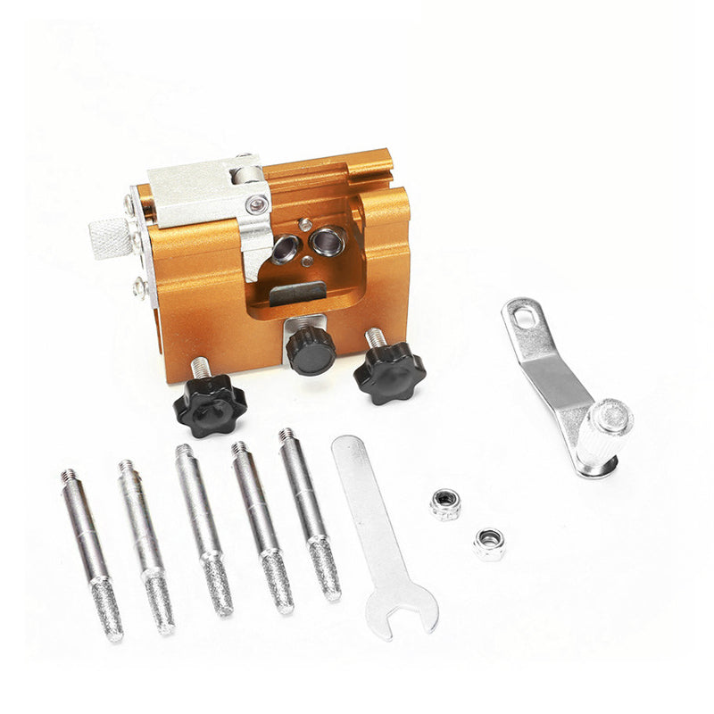Chainsaw Chain Sharpener Tool with Simple Clamping System for Improved Efficiency