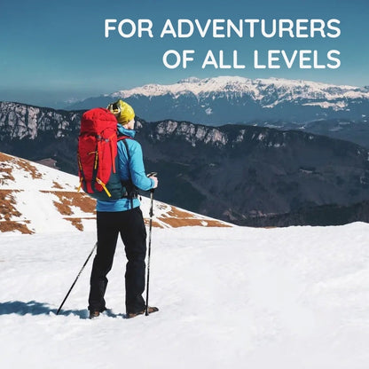 Compact Hiking Pole with Durable Steel Shaft and Slip-Resistant Handle