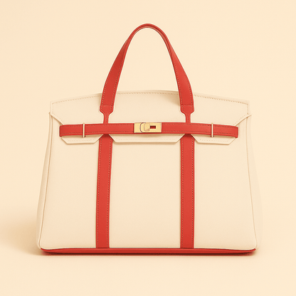 Stylish Canvas Tote Bag with Reinforced Steel Details – Versatile Shopper for Daily Use