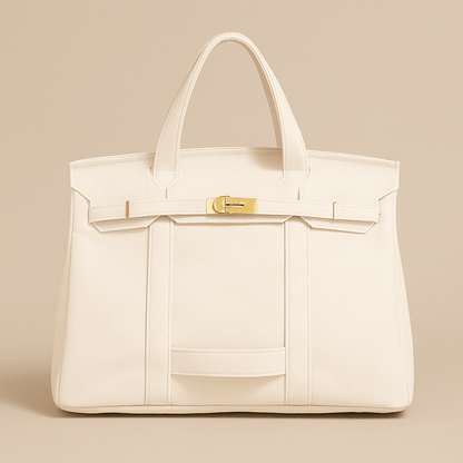 Stylish Canvas Tote Bag with Reinforced Steel Details – Versatile Shopper for Daily Use