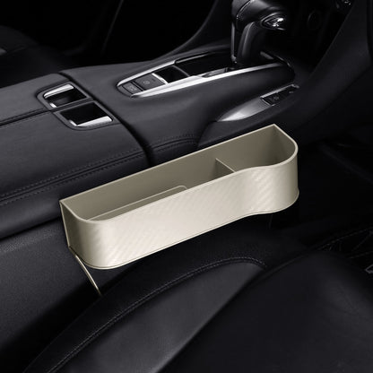 Car Seat Organizer with Cup Holder and Gap Prevention – Leather Storage Solution