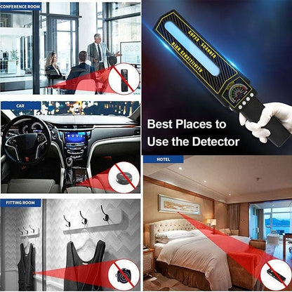 Portable RF Bug Detector Scanner with Multi-Detection for Security