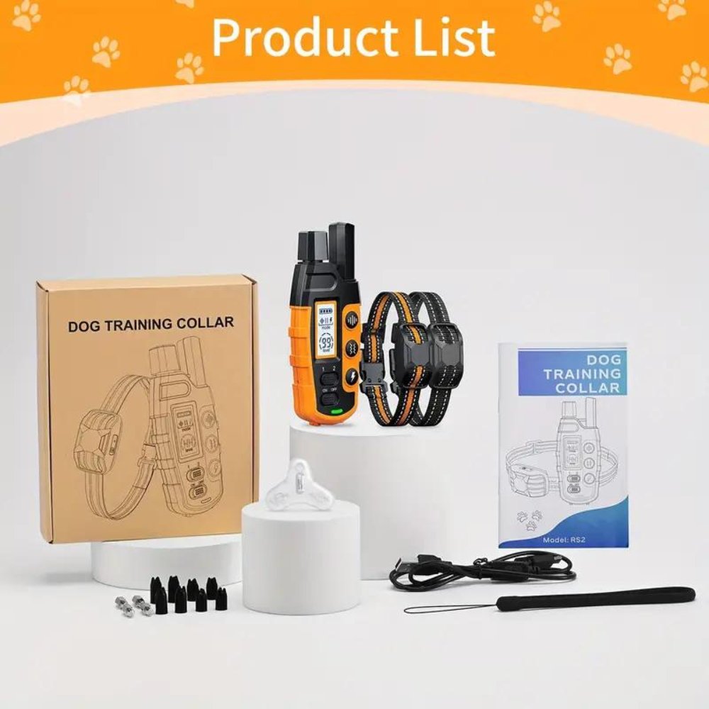 Dog Training Collar with Beep, Vibration, Shock Modes – Waterproof Outdoor Use