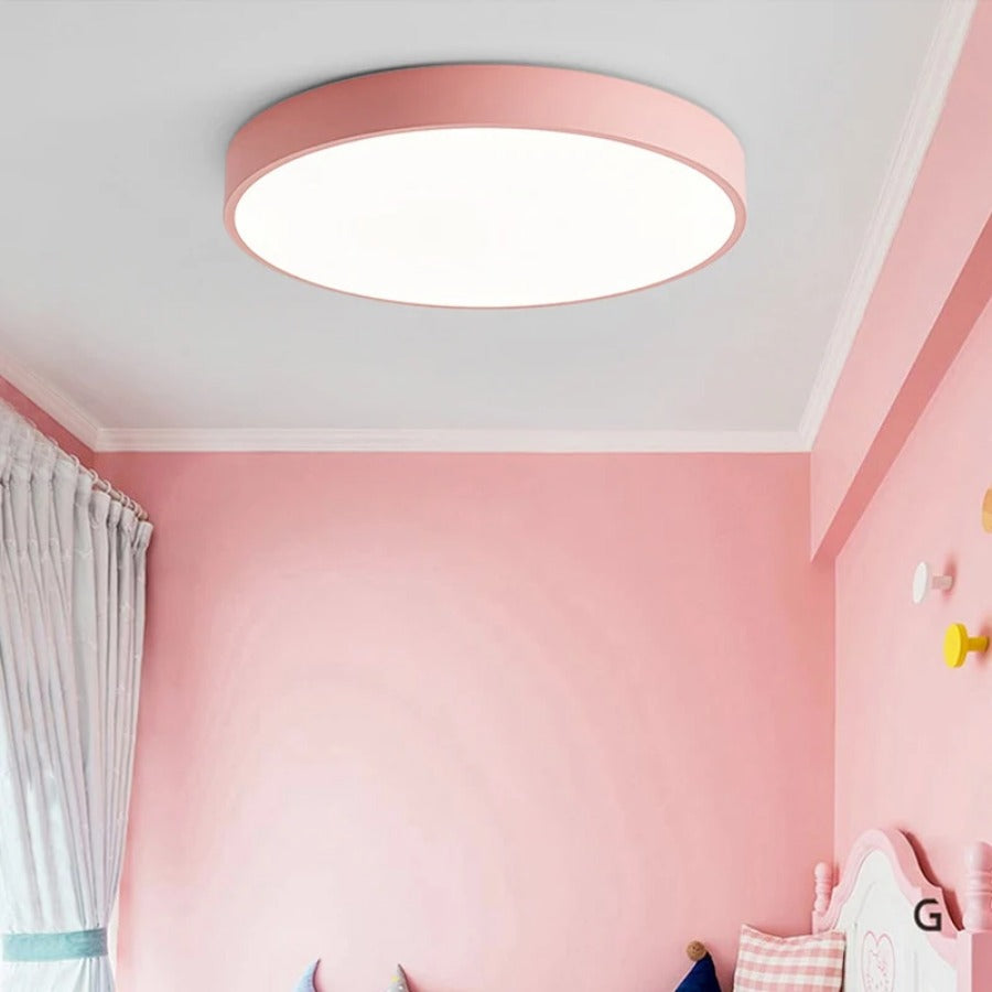 Contemporary Circular Ceiling Light with LED Technology