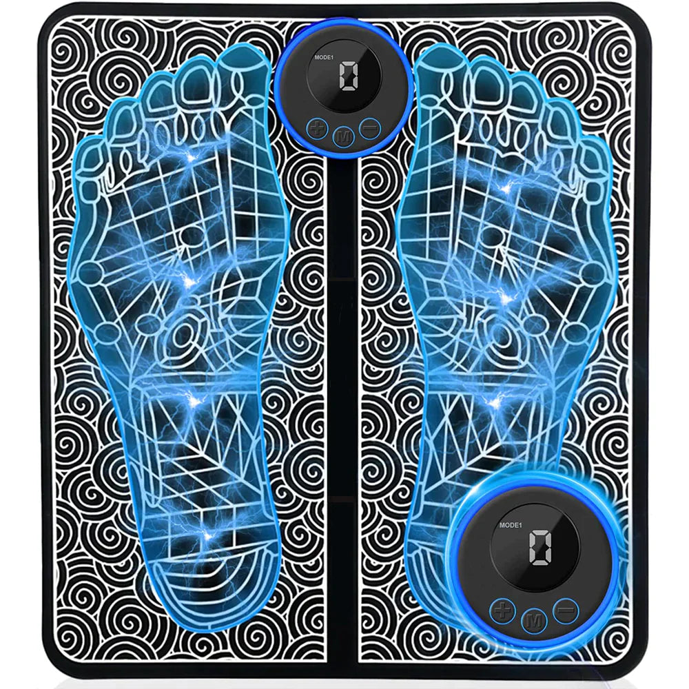 EMS Foot Massager with 19 Intensity Settings for Tired Feet Relief