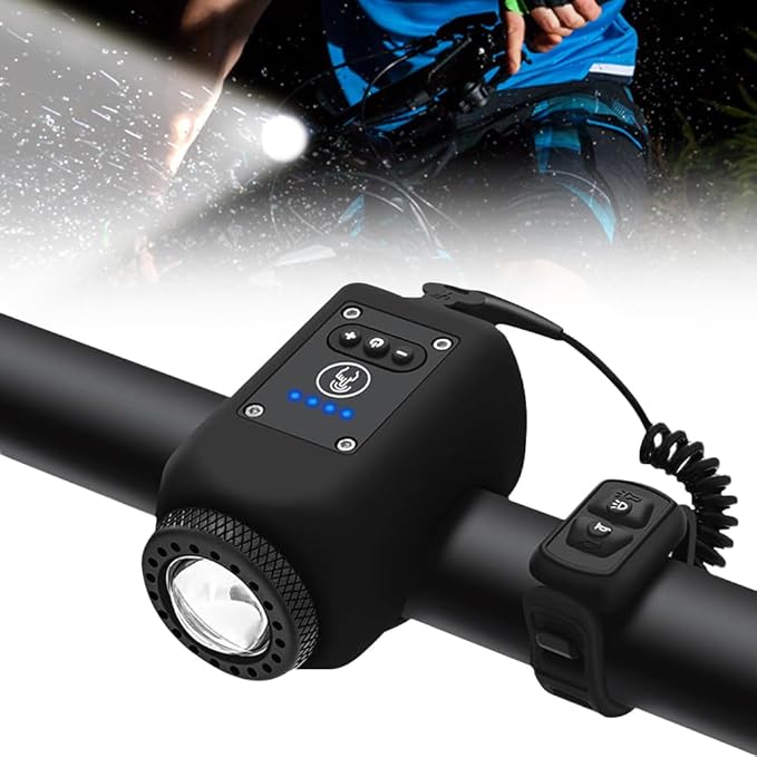 Ultra Bright Bike Light and Loud Horn with Remote Control