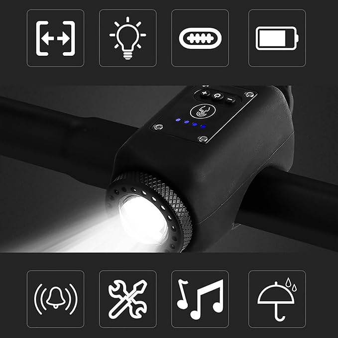 Ultra Bright Bike Light and Loud Horn with Remote Control